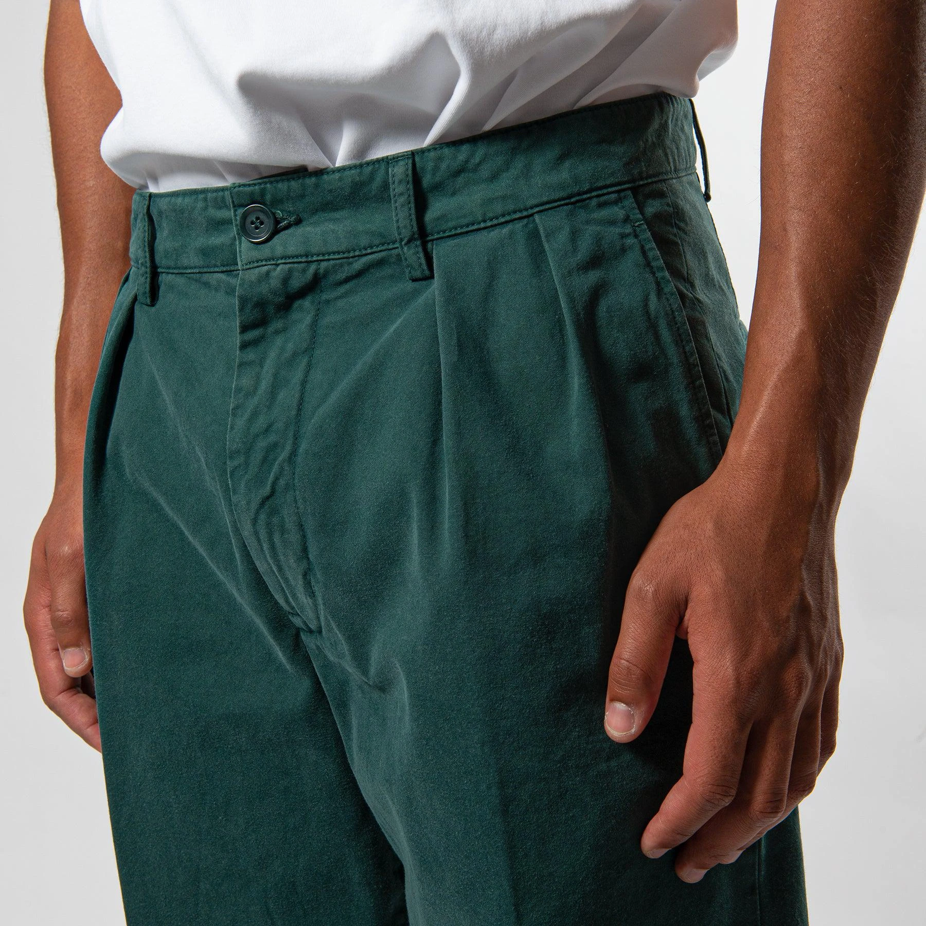 ASPESI ROMAN HEAVY COTTON GABARDINE PANTS GREEN 4 ASPESI ROMAN HEAVY COTTON GABARDINE PANTS GREEN - Bild 2