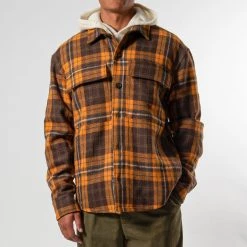 President's SHIRT TACK P'S WOOL CHECK WASHED RUST