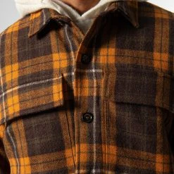 President's SHIRT TACK P'S WOOL CHECK WASHED RUST -jupiter shop 2022 09 09 13.23.30