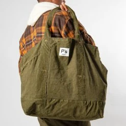 President's UPCYCLE TOTE BAG P'S VINTAGE ARMY GREEN -jupiter shop 2022 09 09 13.25.56