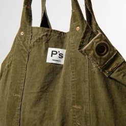 President's UPCYCLE TOTE BAG P'S VINTAGE ARMY GREEN