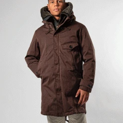 TEN C CYCLONE PARKA BROWN