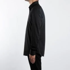 XACUS ACTIVE SOLID SHIRT 004 BLACK -jupiter shop ACTIVE SOLID SHIRT 004 BLACK SKJORTA XACUS Jupiter Kungsgatan Norrlandsgatan Stockholm 3