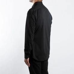 XACUS ACTIVE SOLID SHIRT 004 BLACK -jupiter shop ACTIVE SOLID SHIRT 004 BLACK SKJORTA XACUS Jupiter Kungsgatan Norrlandsgatan Stockholm 4