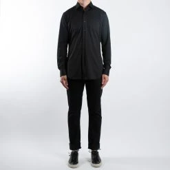 XACUS ACTIVE SOLID SHIRT 004 BLACK -jupiter shop ACTIVE SOLID SHIRT 004 BLACK SKJORTA XACUS Jupiter Kungsgatan Norrlandsgatan Stockholm 6