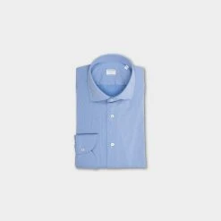 XACUS ACTIVE SOLID SHIRT 006 TEXTURED BLUE