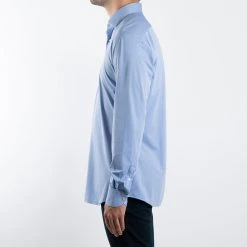 XACUS ACTIVE SOLID SHIRT 006 TEXTURED BLUE -jupiter shop ACTIVE SOLID SHIRT 006 TEXTURED BLUE SKJORTA XACUS Jupiter Kungsgatan Norrlandsgatan Stockholm 4