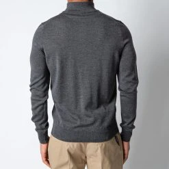 ADVERB MERINO 12 GG HALFZIP SWEATER GREY -jupiter shop ADVERBHALVZIP 5 c94b6470 3770 48a6 bad0 76730fa6e511