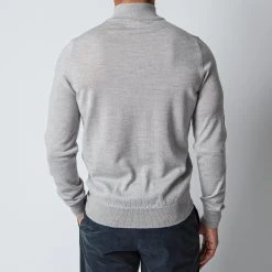 ADVERB MERINO 12 GG HALFZIP SWEATER LIGHT GREY 12 ADVERB MERINO 12 GG HALFZIP SWEATER LIGHT GREY -jupiter shop ADVERBHALVZIP 5 cfc2dec2 f0cf 4d08 8613 24a5a978d627