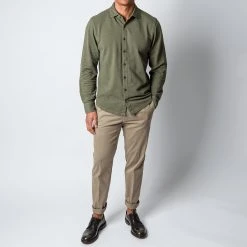 ADVERB JERSEY PIQUE SHIRT GREEN -jupiter shop ADVERBSKJORTA 2 405eae9e 4b18 4428 b202 deb8d872af84