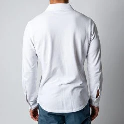 ADVERB JERSEY PIQUE SHIRT WHITE -jupiter shop ADVERBSKJORTA 5