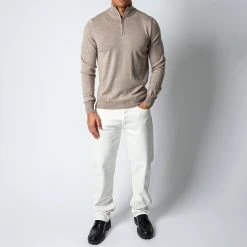 ADVERB MERINO 12 GG HALFZIP SWEATER BEIGE 13 ADVERB MERINO 12 GG HALFZIP SWEATER BEIGE -jupiter shop ADVERBTROJA 1 54a4aafd a997 463e bb99 f01514d45ef7