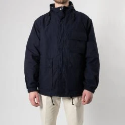 Universal Works AERO WAX COTTON STAYOUT JACKET NAVY
