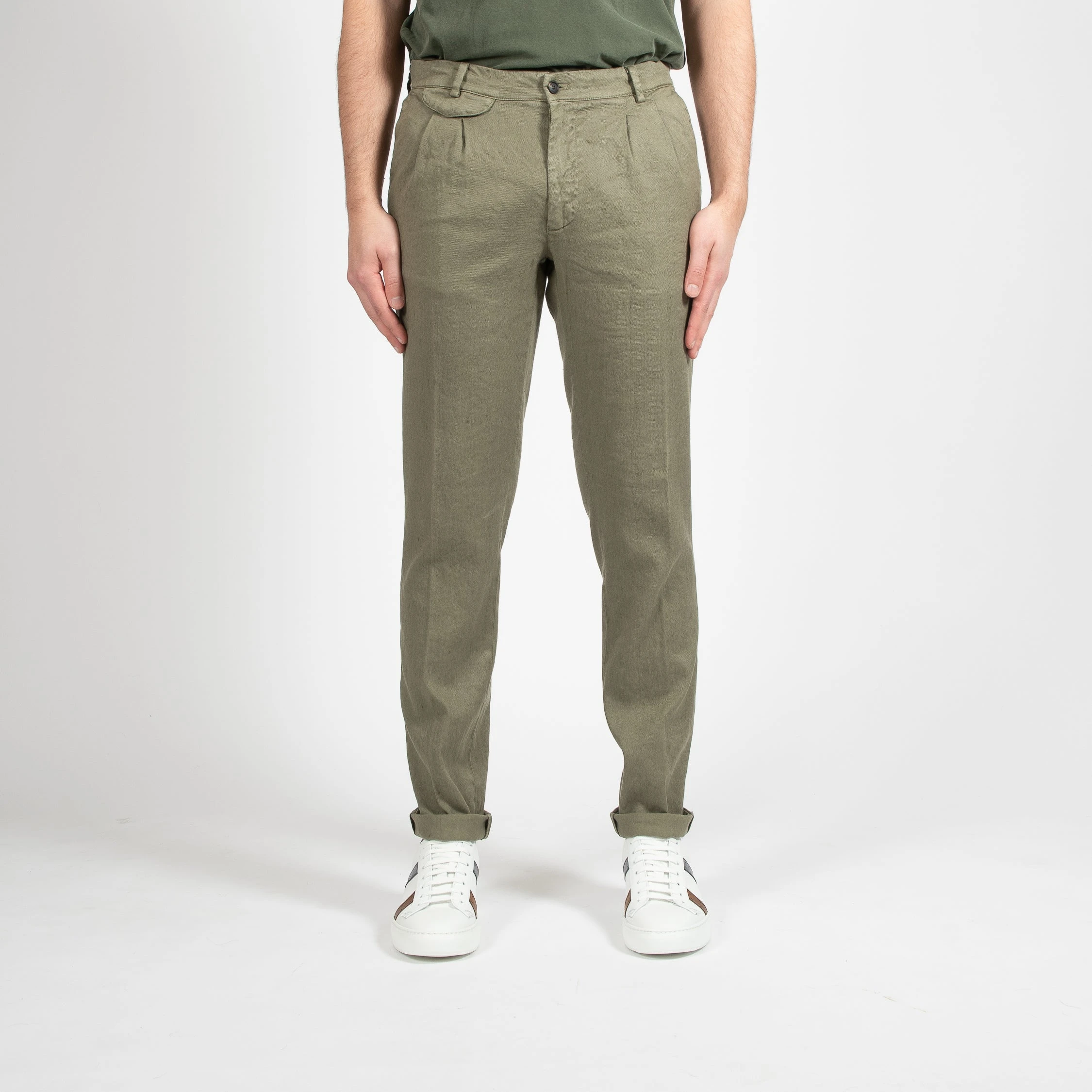 MASON'S AMALFI LINEN TROUSER OLIVE 4 MASON'S AMALFI LINEN TROUSER OLIVE - Bild 2