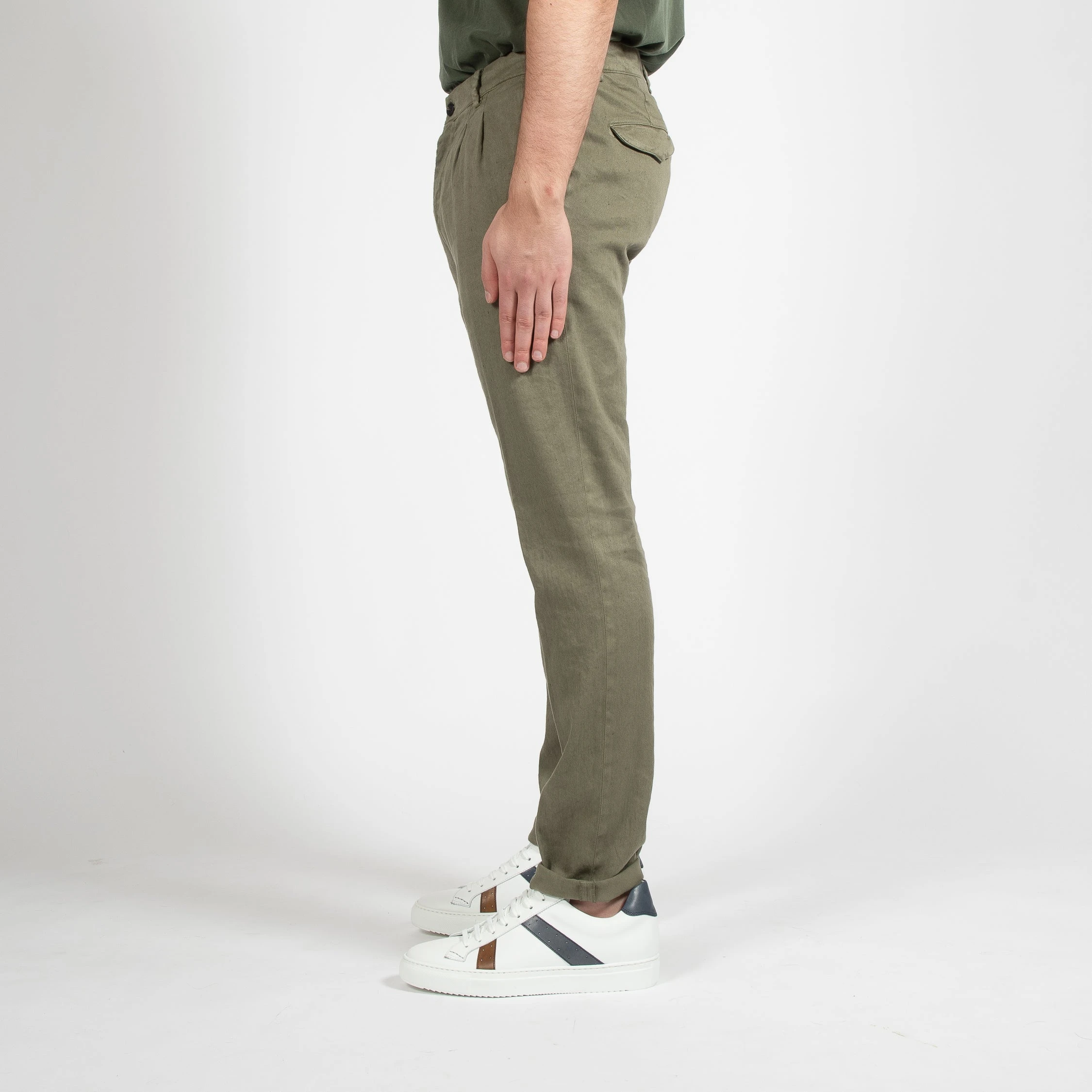 MASON'S AMALFI LINEN TROUSER OLIVE 7 MASON'S AMALFI LINEN TROUSER OLIVE - Bild 5