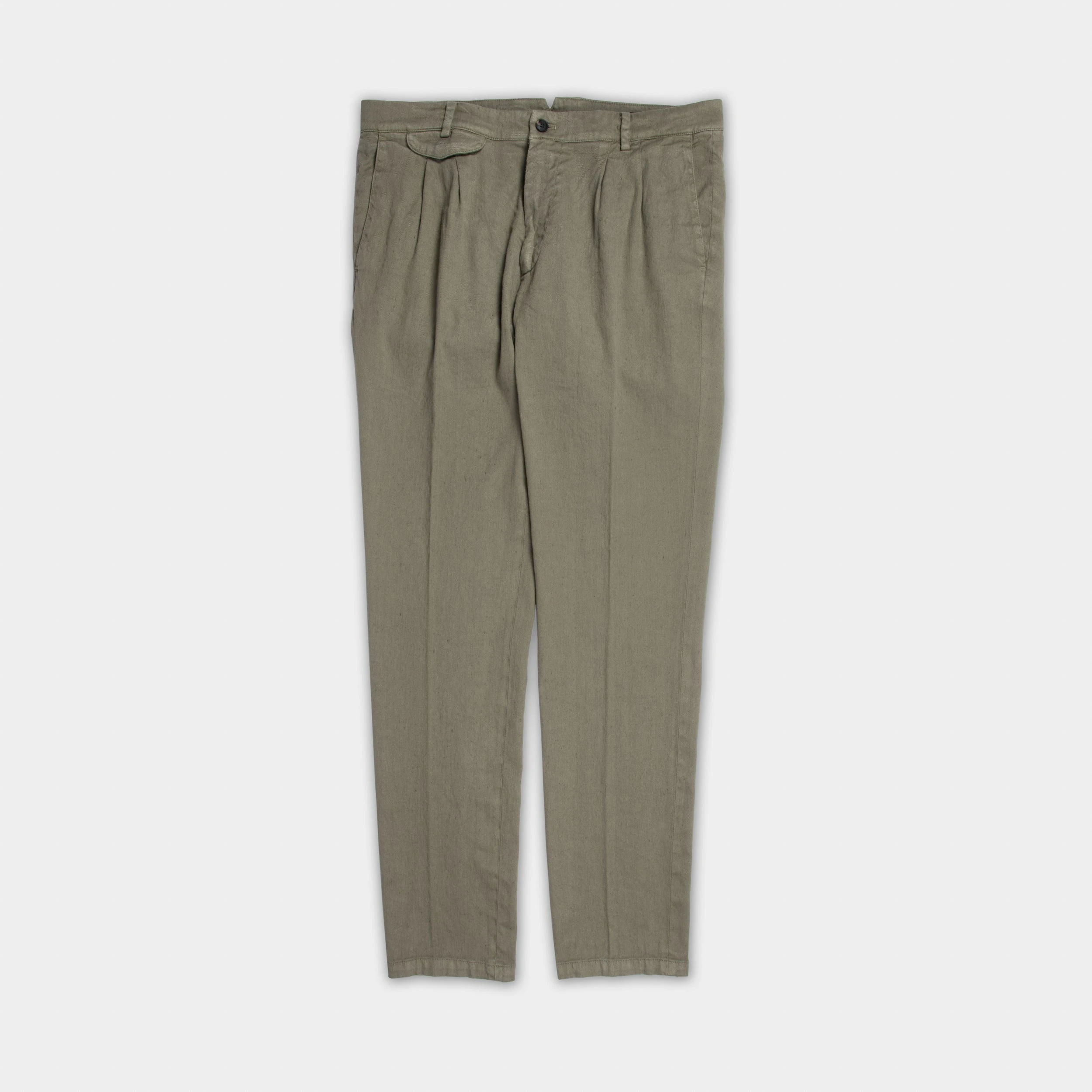 MASON'S AMALFI LINEN TROUSER OLIVE 3 MASON'S AMALFI LINEN TROUSER OLIVE