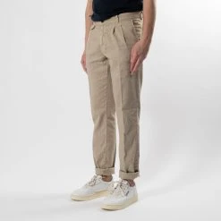 MASON'S AMALFI LINEN TROUSERS KHAKI -jupiter shop AMALFI LINEN TROUSERS KHAKI BYXA MASONS Jupiter Kungsgatan Norrlandsgatan Stockholm 3