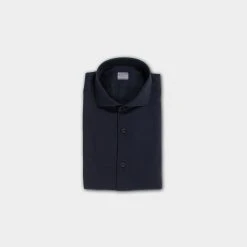 XACUS ARMATURATO COTTON SHIRT NAVY