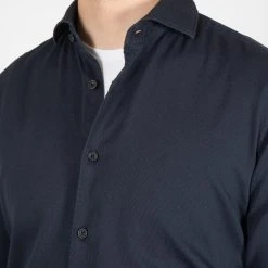 XACUS ARMATURATO COTTON SHIRT NAVY -jupiter shop ARMATURATO COTTON SHIRT NAVY SKJORTA XACUS Jupiter Kungsgatan Norrlandsgatan Stockholm 7
