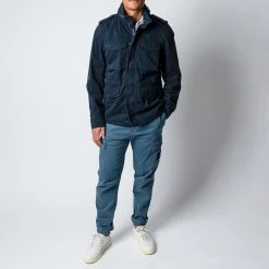 ASPESI COTTON GABARDINE MINIFIELD JACKET NAVY -jupiter shop ASPESIJACKA 1 f53c180b 4073 49b2 9f02 64d6c6ee35f7