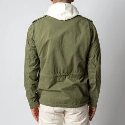 ASPESI COTTON GABARDINE MINIFIELD JACKET SALVIA -jupiter shop ASPESIJACKA 5 1
