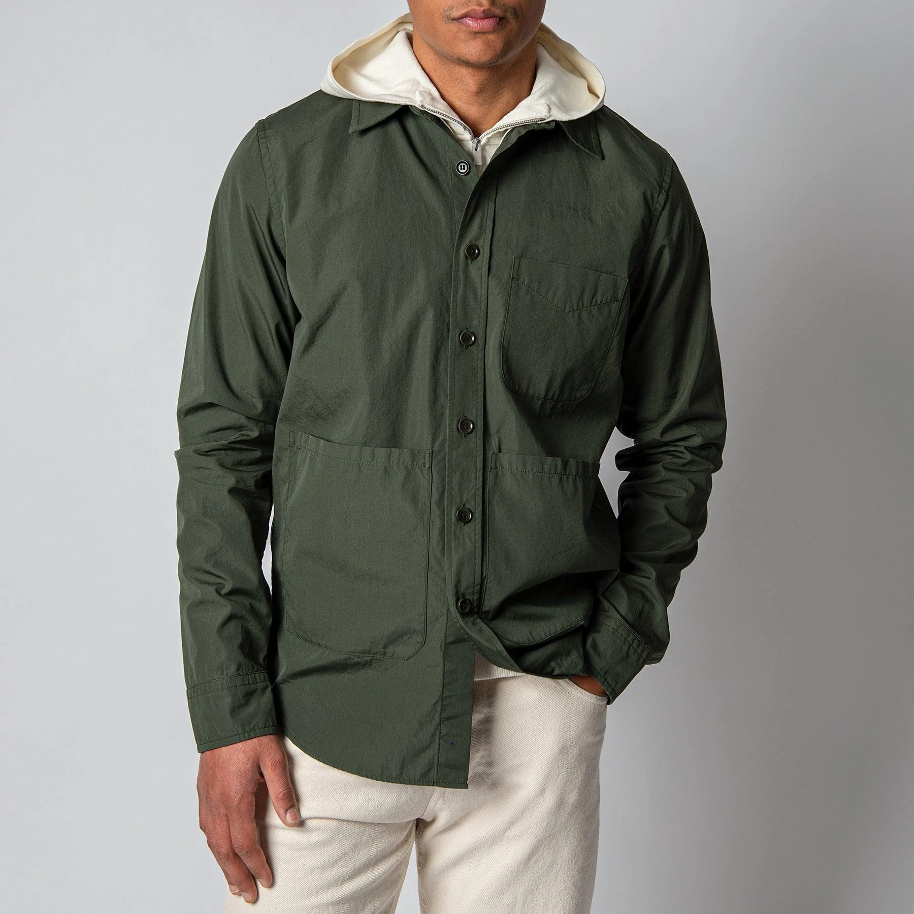 ASPESI CAMICIA UT OVERSHIRT GREEN 3 ASPESI CAMICIA UT OVERSHIRT GREEN