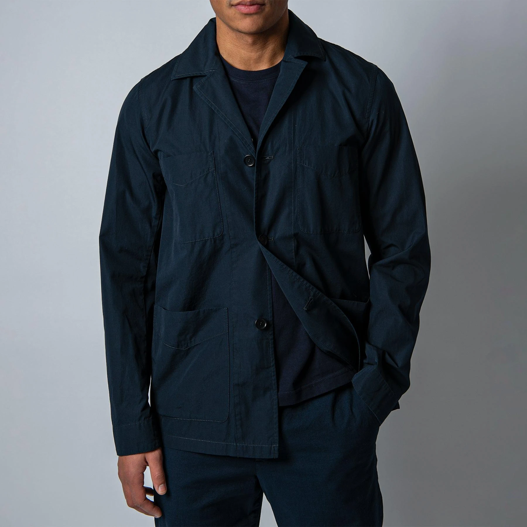 ASPESI FANDANGO HYBRID JACKET NAVY 3 ASPESI FANDANGO HYBRID JACKET NAVY