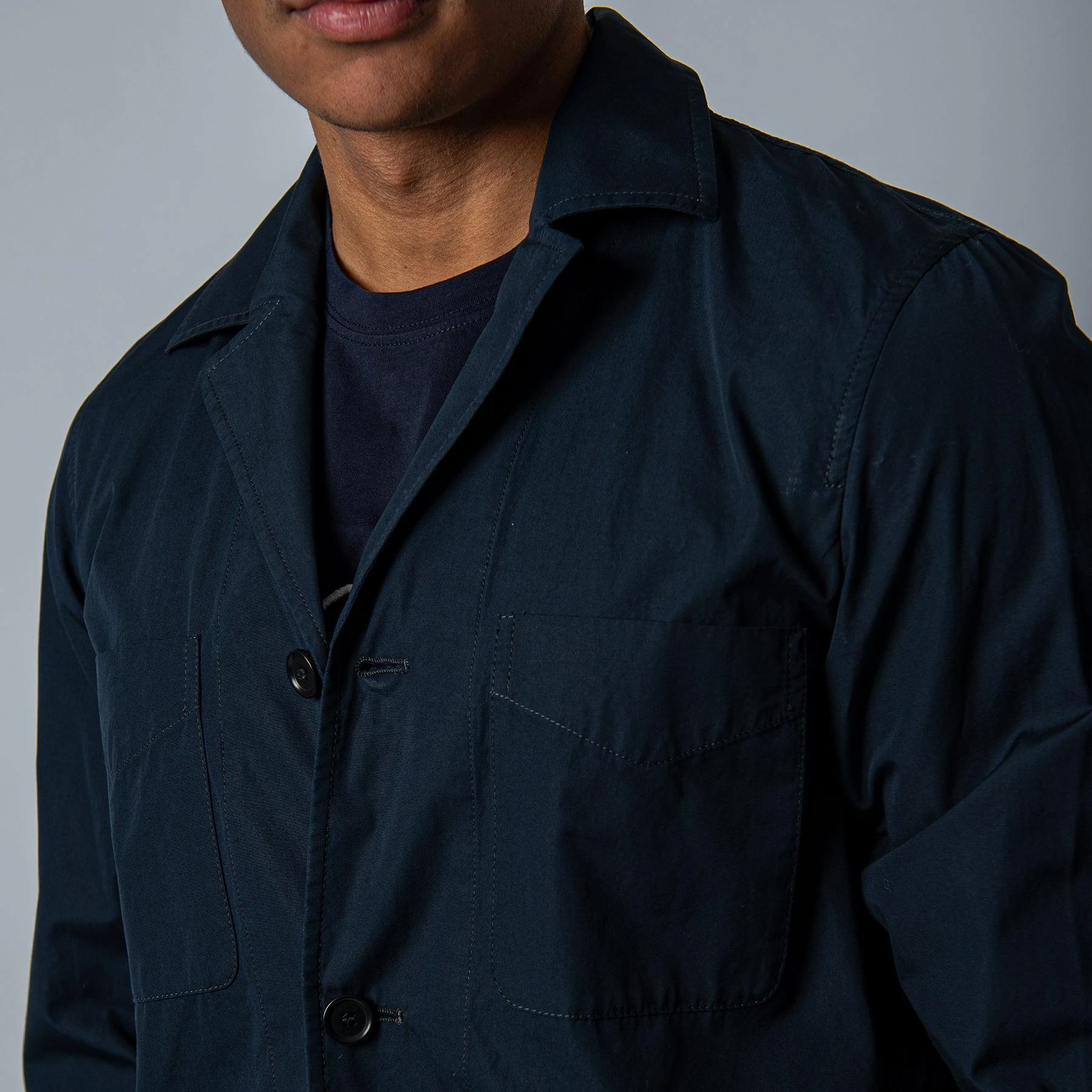 ASPESI FANDANGO HYBRID JACKET NAVY 4 ASPESI FANDANGO HYBRID JACKET NAVY - Bild 2