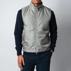 ASPESI GILET VERNES LIGHT GREY
