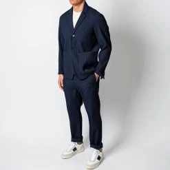 Barena BATIVOGA WOOL BLEND STRUCTURE TROUSER NAVY -jupiter shop BARENABYXA 1 c7b1834a 7788 42b7 b6f7 2fc62c485175