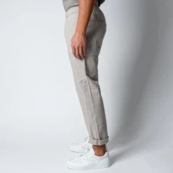 Barena BATIVOGA COTTON LINEN TROUSER LIGHT GREY -jupiter shop BARENABYXA 5