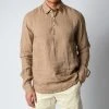 Barena PAVAN´S LINEN SHIRT KHAKI -jupiter shop BARENASKJORTA 2