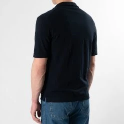 Filippo De Laurentiis BOWLING SHIRT SWEATER SS NAVY -jupiter shop BOWLING SHIRT SWEATER SS NAVY TROJA FILIPPO DE LAURENTIIS Jupiter Kungsgatan Norrlandsgatan Stockholm 6