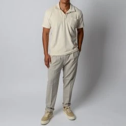 Briglia 1949 SEERSUCKER STRIPED WIMBLEDON TROUSERS OFFWHITE STRIPE -jupiter shop BYXABRIGLIA 3 5f784be7 6218 4de2 82af 26aafc9e3223