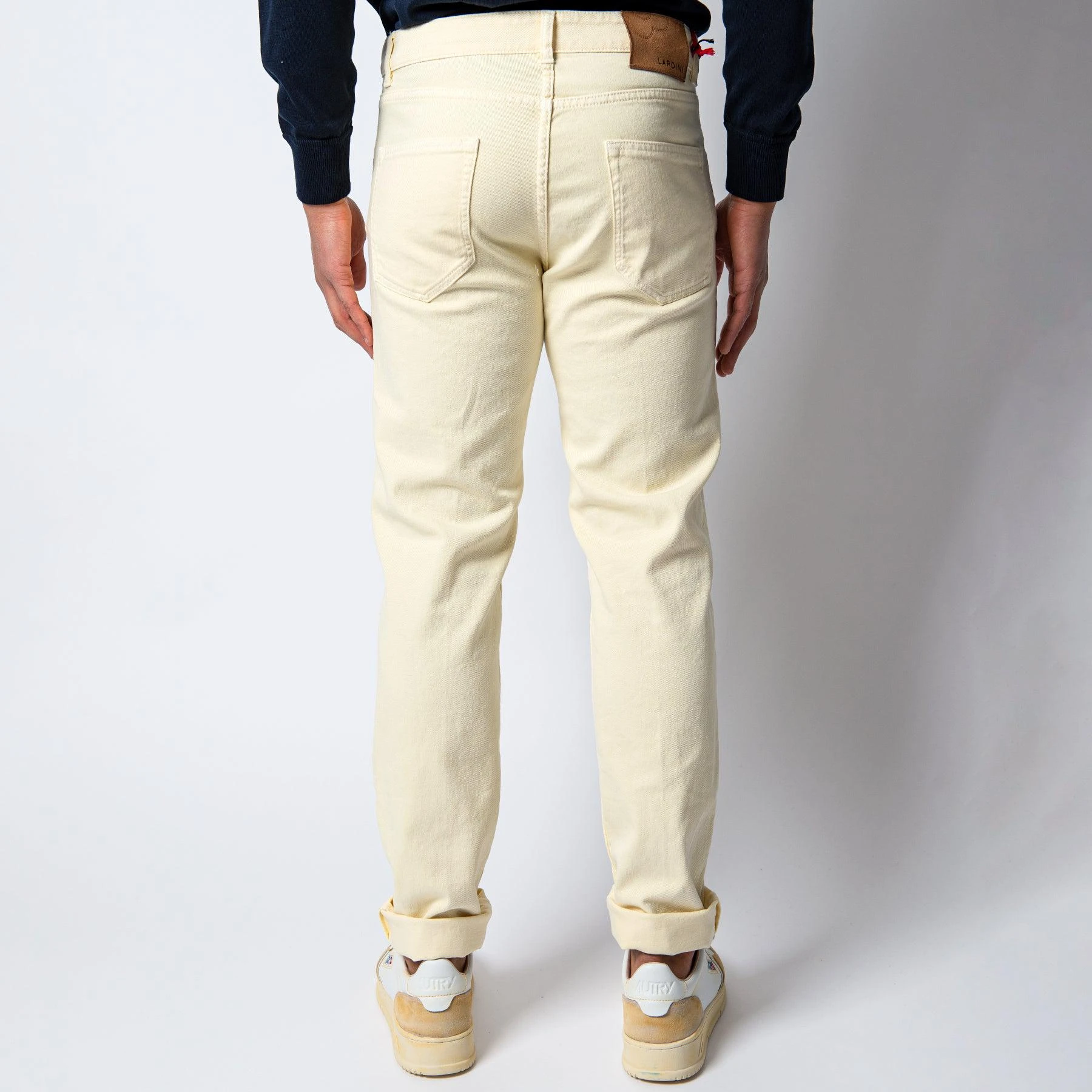 Lardini JIMMY DENIM DYED TROUSER YELLOW 7 Lardini JIMMY DENIM DYED TROUSER YELLOW - Bild 5