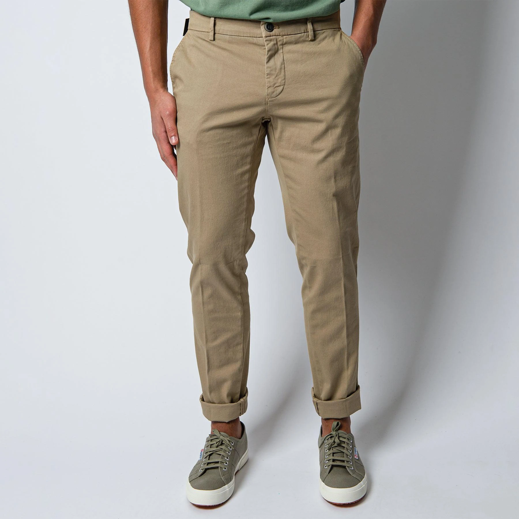 MASON'S MILANO COTTON ELASTAN TROUSERS TOBACCO 4 MASON'S MILANO COTTON ELASTAN TROUSERS TOBACCO - Bild 2