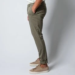 MASON'S MILANO COTTON ELASTAN TROUSERS GREEN -jupiter shop BYXAMASON S 4