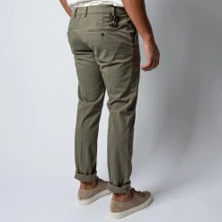 MASON'S MILANO COTTON ELASTAN TROUSERS GREEN -jupiter shop BYXAMASON S 6