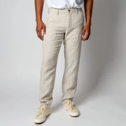 NN07 KARL LINEN TROUSERS OAT