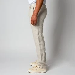 NN07 KARL LINEN TROUSERS OAT -jupiter shop BYXANN07 5 92511c52 4001 47c8 bb26 0e83af2508b2