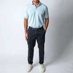 Oscar Jacobson DENZ COTTON STRETCH TROUSERS NAVY SEA BLUE -jupiter shop BYXAOSCARJACOBSON 1 4dc37a63 9fff 43d1 98a5 614d7c006c7d