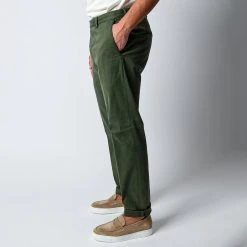 Oscar Jacobson DENZ COTTON STRETCH TROUSERS GREEN CERVO -jupiter shop BYXAOSCARJACOBSON 4 43aaa38f 7141 42fd 8fc5 431cacccbaa8