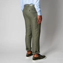 STUDIO 73 MARCEL PAT TROUSERS GREEN -jupiter shop BYXASTUDIO73 1