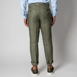 STUDIO 73 MARCEL PAT TROUSERS GREEN -jupiter shop BYXASTUDIO73 6