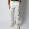 C.P. Company COTTON GARMENT DYED CARGO PANTS OFF WHITE -jupiter shop C.P.CARGOBYXA 2