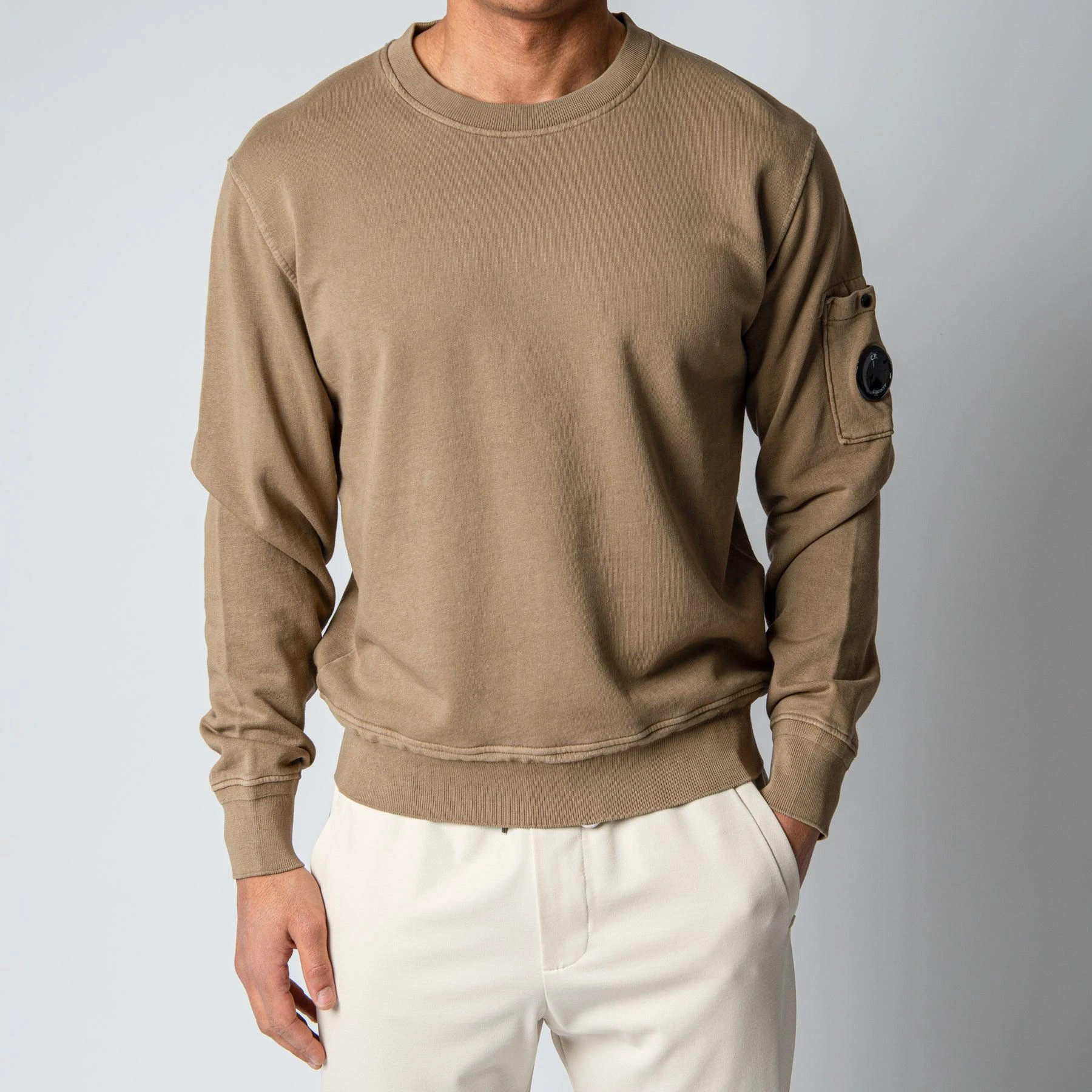 C.P. Company CREWNECK COTTON SWEATER LEAD GREY 3 C.P. Company CREWNECK COTTON SWEATER LEAD GREY