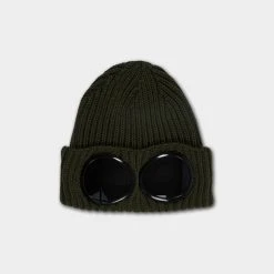 C.P. Company WOOL GOGGLE BEANIE IVY GREEN