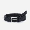 GAVAZZENI WOVEN NORVEGIA LEATHER BELT BLACK -jupiter shop CA01022292 1