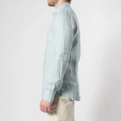 XACUS CASUAL LINEN SHIRT BLUE -jupiter shop CASUAL LINEN SHIRT BLUE SKJORTA XACUS Jupiter Kungsgatan Norrlandsgatan Stockholm 4