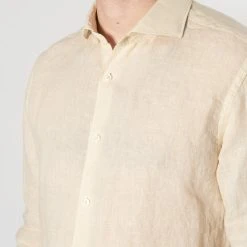 XACUS CASUAL LINEN SHIRT KHAKI -jupiter shop CASUAL LINEN SHIRT KHAKI SKJORTA XACUS Jupiter Kungsgatan Norrlandsgatan Stockholm 2